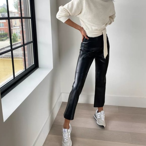 Aritzia Pants - Aritzia Wilfred Porto Pants- High Waisted Vegan Leather Pants